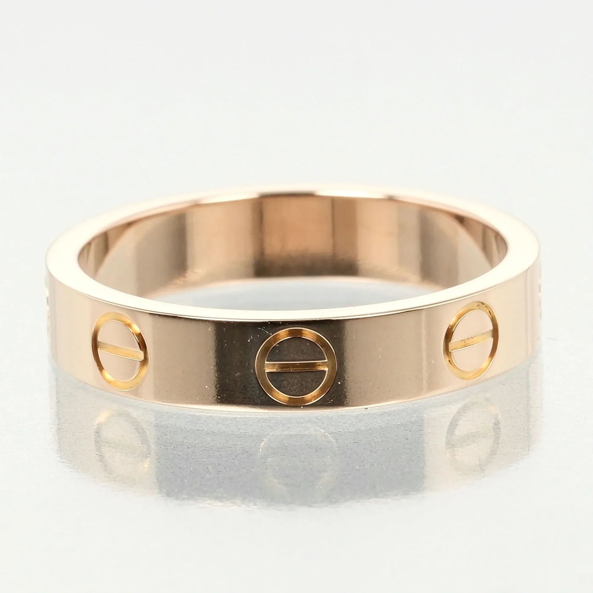 Pre-Owned Cartier Love Wedding Ring Sizeize 9, K18 PG Pink Gold, Approx. 3.6g I132124020 (Good)