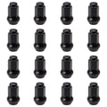 Tusk Tapered 10mm x 1.25mm Thread Pitch w/ 14mm Head Black Lug Nuts Fits: Cannondale FX400 2001 (Pack of 16)