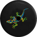2018 2019 Wrangler JL Backup Camera Mosaic Tile Multicolor Lizard Gecko Sizepare Tire Cover for Jeep RV 33 Inch