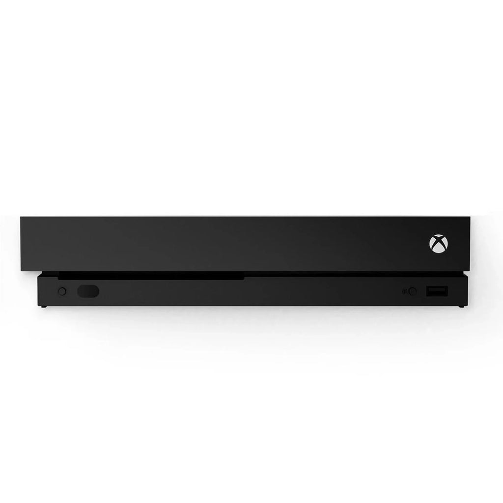 Pre-Owned Microsoft Xbox One X 1TB with 2 Controller, 4K Ultra HD Black with BOLT AXTION Cleaning Kit Headset Bundle (Refurbished: Like New)