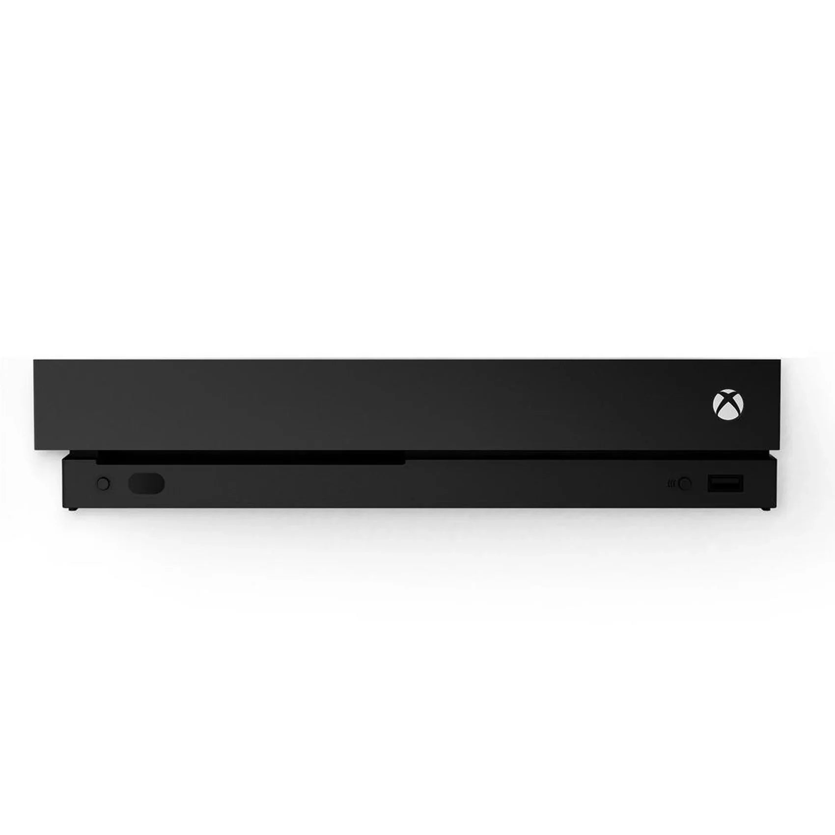 Pre-Owned Microsoft Xbox One X 1TB with 2 Controller, 4K Ultra HD Black with BOLT AXTION Cleaning Kit Headset Bundle (Refurbished: Like New)