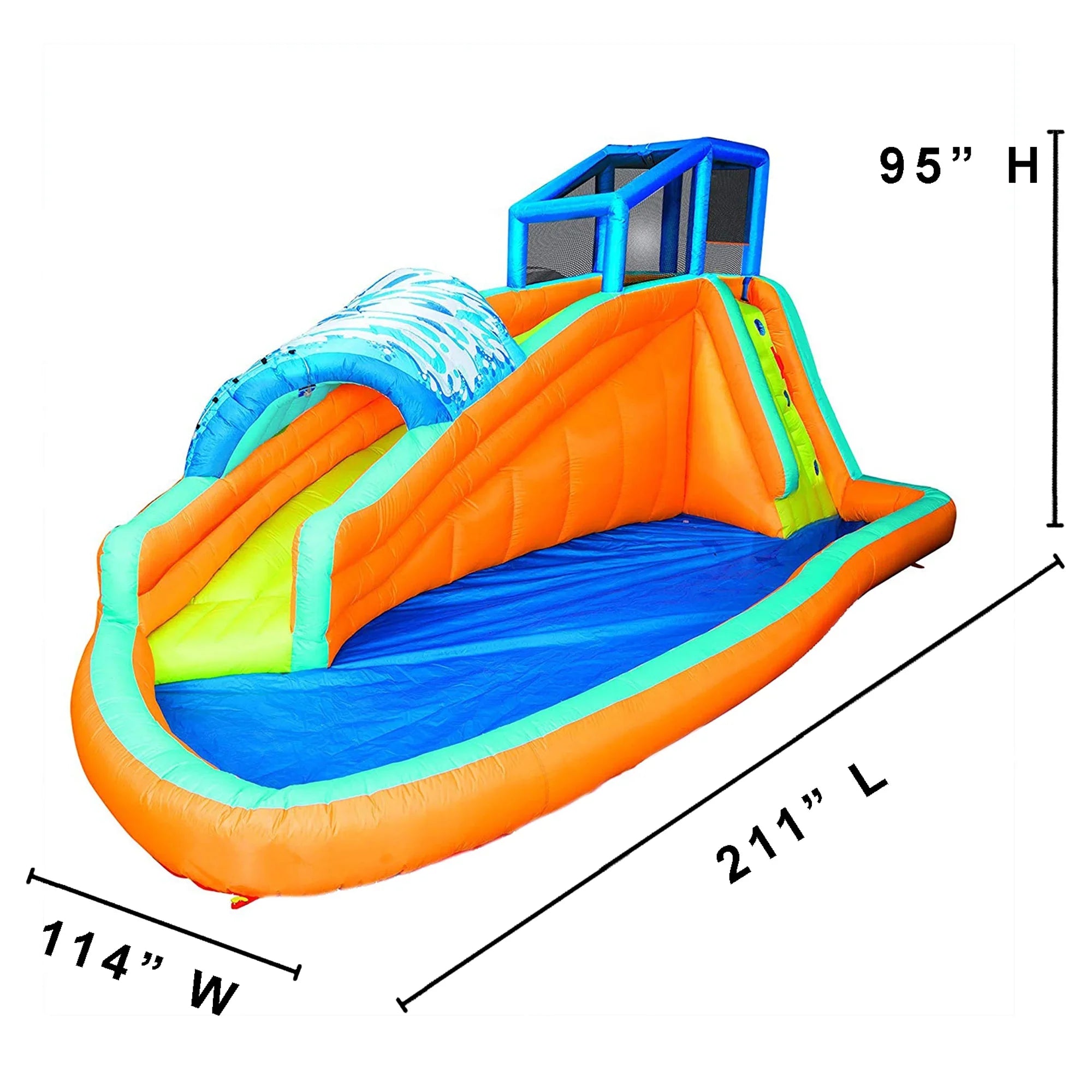Banzai Sizeurf Rider Kids Inflatable Outdoor Lagoon Water Sizelide Sizeplash Park