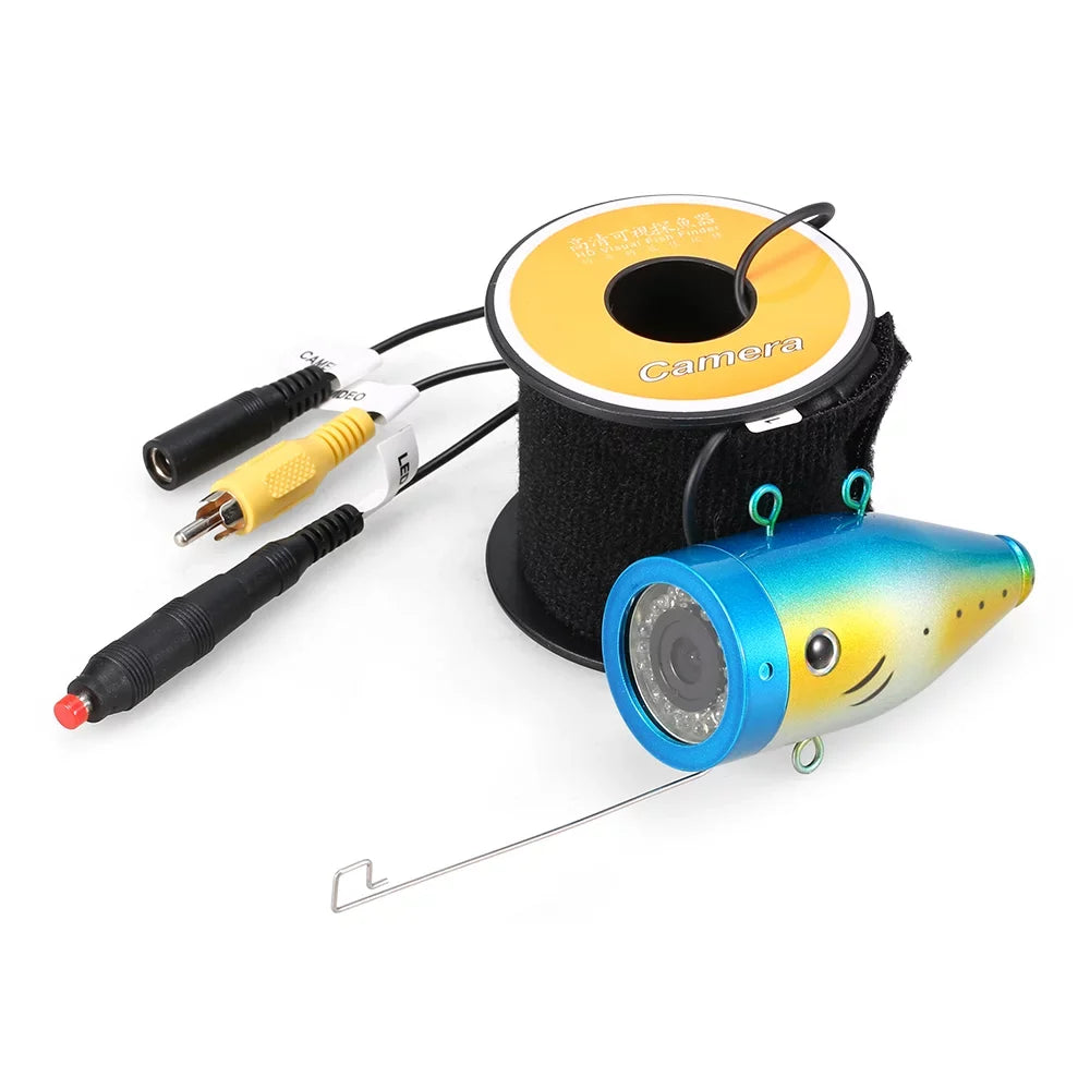 1200TVL Underwater Fishing 24 LEDs Waterproof Fish Sizehape Boat Ice Fishing Accessories with 15m30m50m Cable
