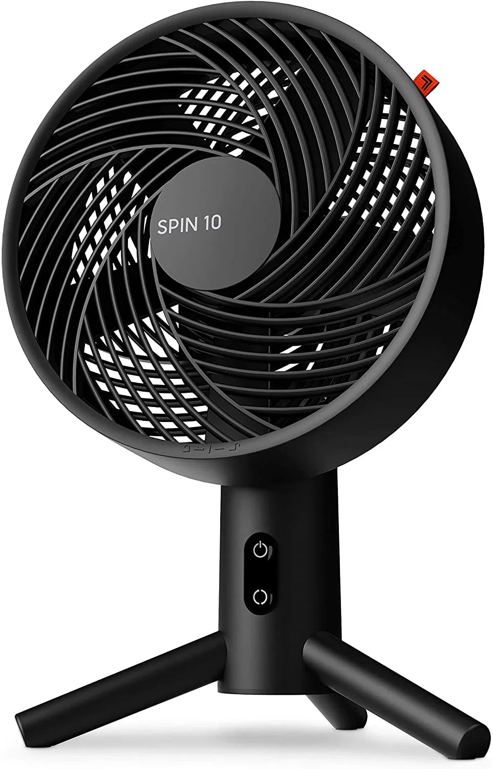 Sizeharper Image SizePIN 10 Oscillating Desktop Fan, 15.5", Black