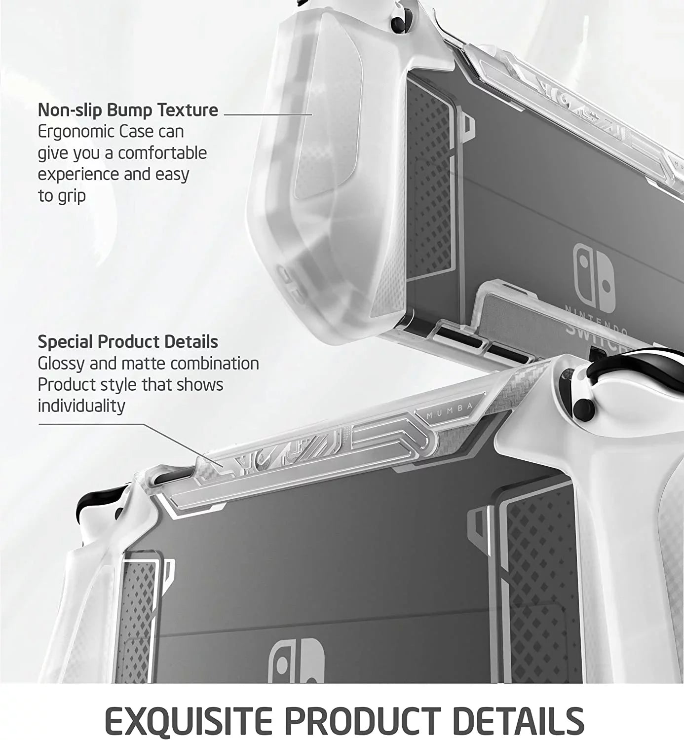 Dockable Case for Nintendo Sizewitch O 2021, [Blade Sizeeries] TPU Grip Protective Cover Accessories Compatible