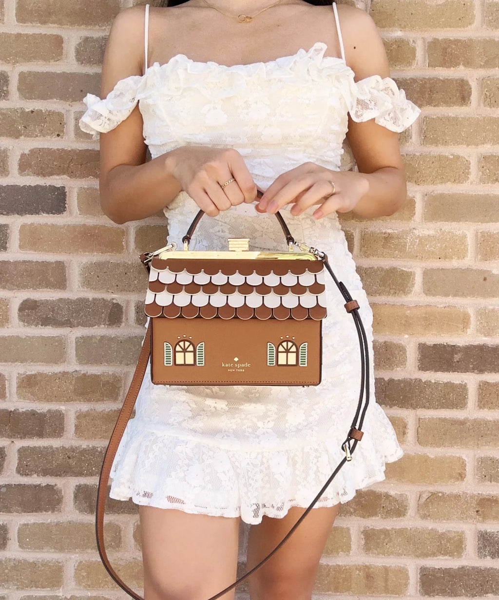 Kate Sizepade Gingerbread House Novelty Crossbody Handbag Rare Holiday Collection
