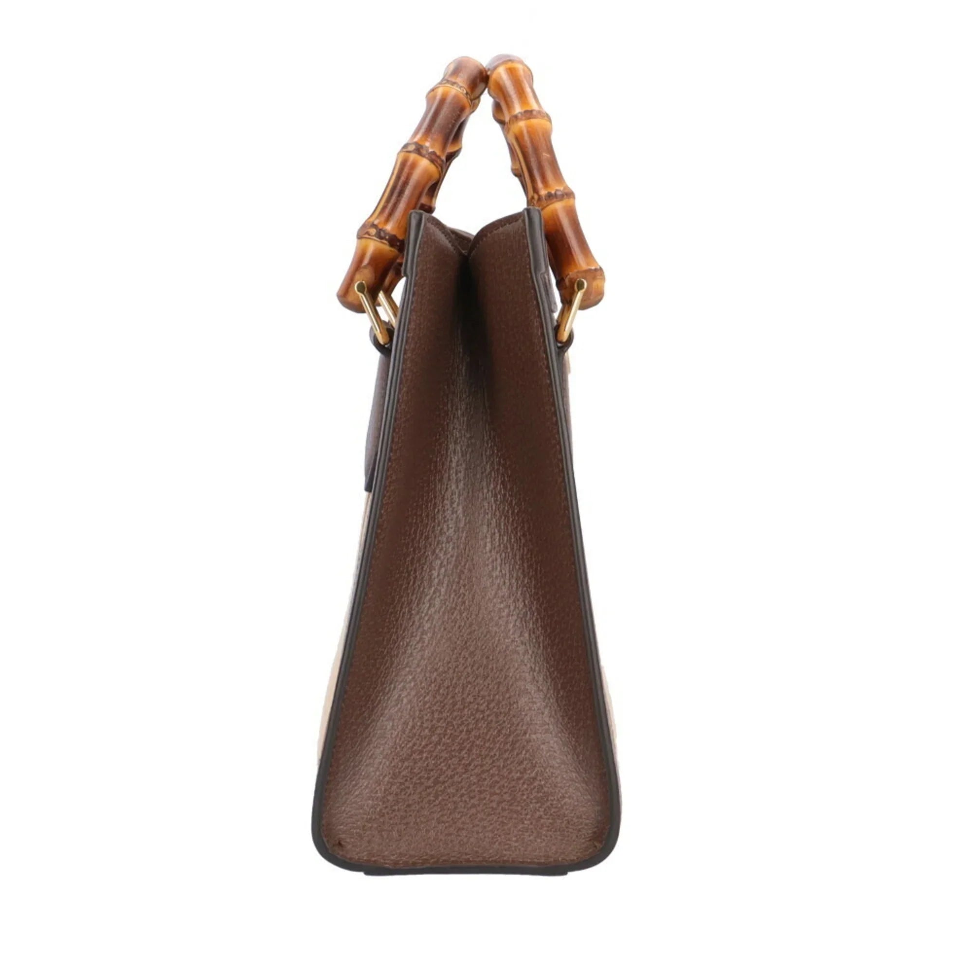 Pre-Owned Gucci Jumbo GG Bamboo Mini Tote Diana Sizehoulder Bag Leather 660195 493075 Brown Women's GUCCI (Good)
