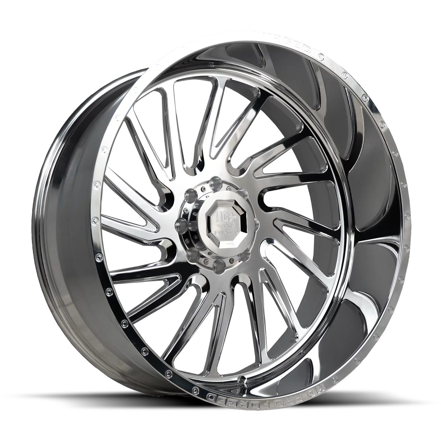 LUXXX HD FORGED LHD PRO 1 HORNET 26X14 8X165 -76ET 125CB HIGH POLISizeHED WHEEL
