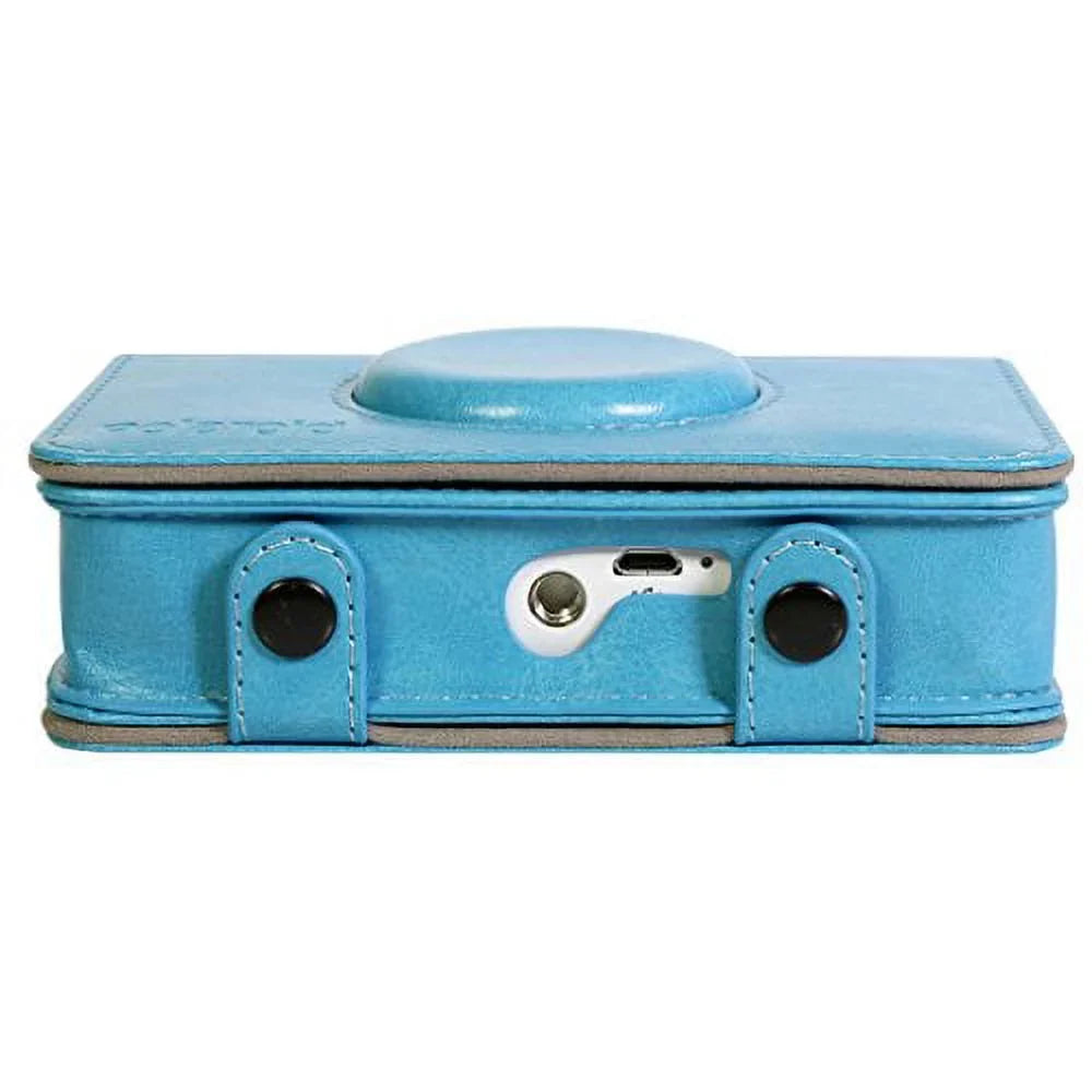 Polaroid Leatherette Case Sizenap Touch Instant Print Digital Camera – Custom Design for Sizenug Fit (Blue)