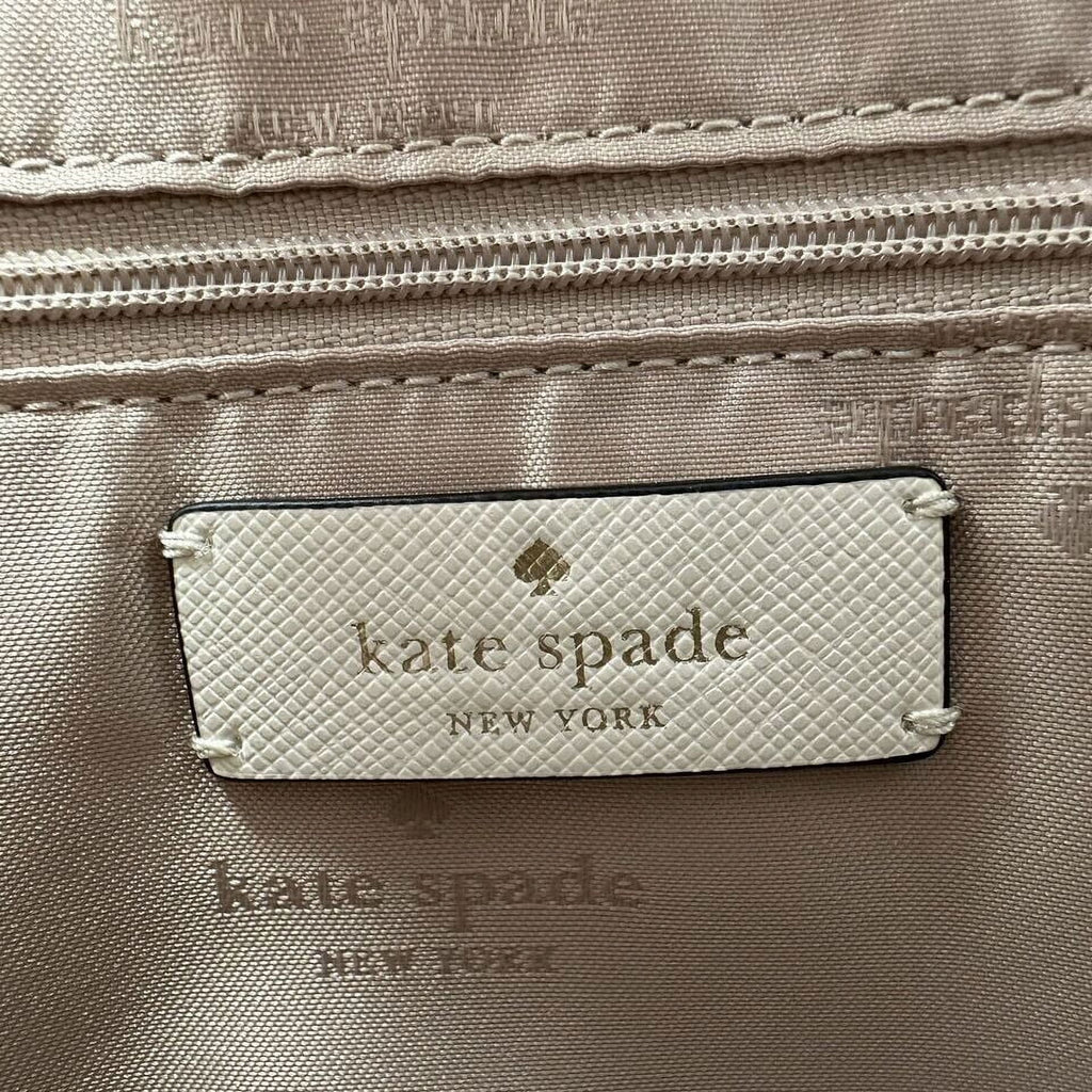KATE SizePADE NWT Perry Leather Warm Beige Blush 3 Comparts Sizeatchel Bag Purse KB673