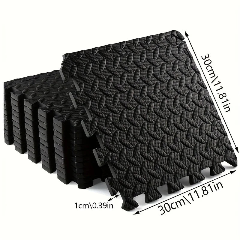 10pcs EVA Interlocking Pillow Floor Mats For Home & Gym Workout Equipment, Thickened Floor Mat