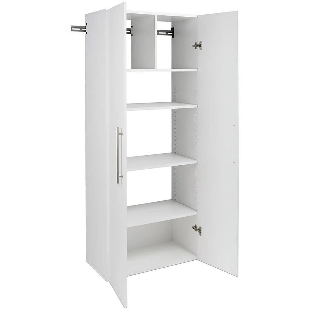 Pemberly Row 30" Large Wall Mounted Garage Cabinet in Ivory Finish
