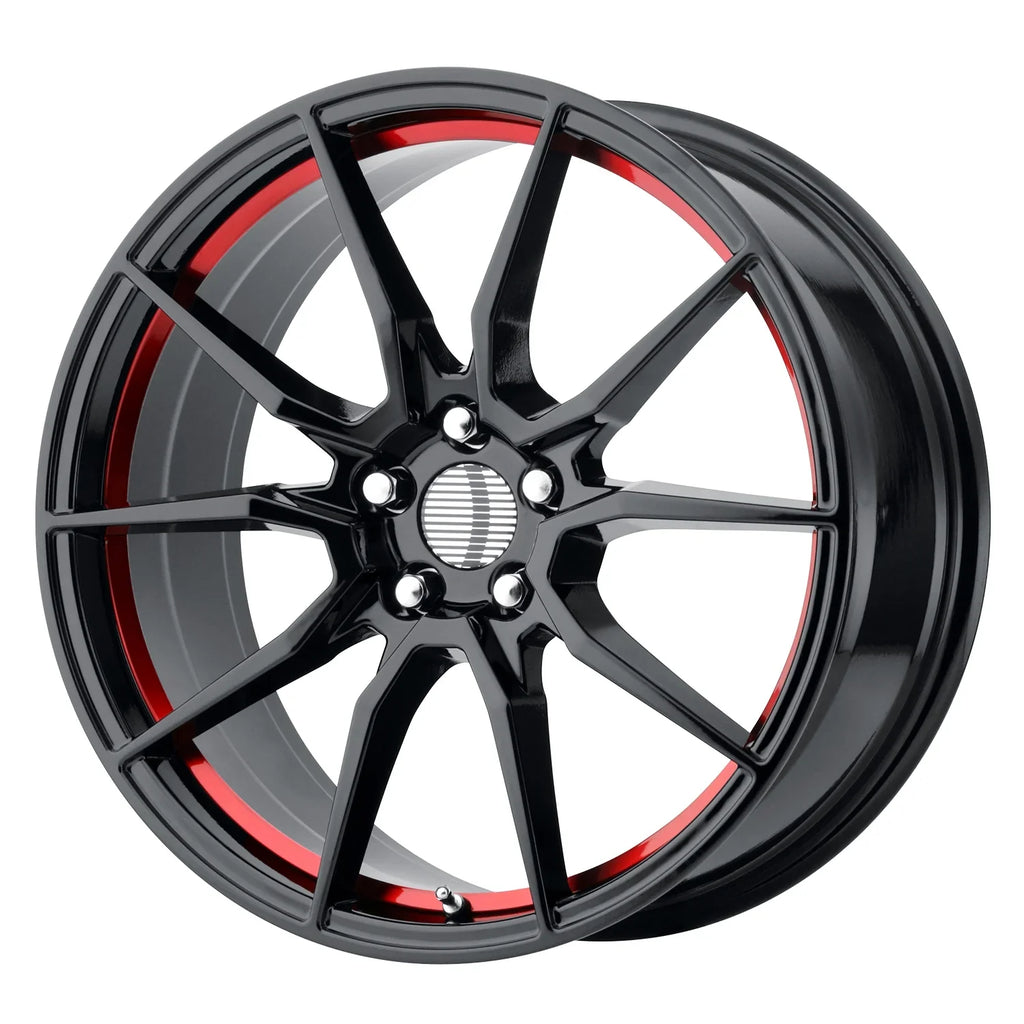 OE Creations 20X10 5X114.30 Pr193 Gloss Black Red Machined (40 mm) Wheel Rim