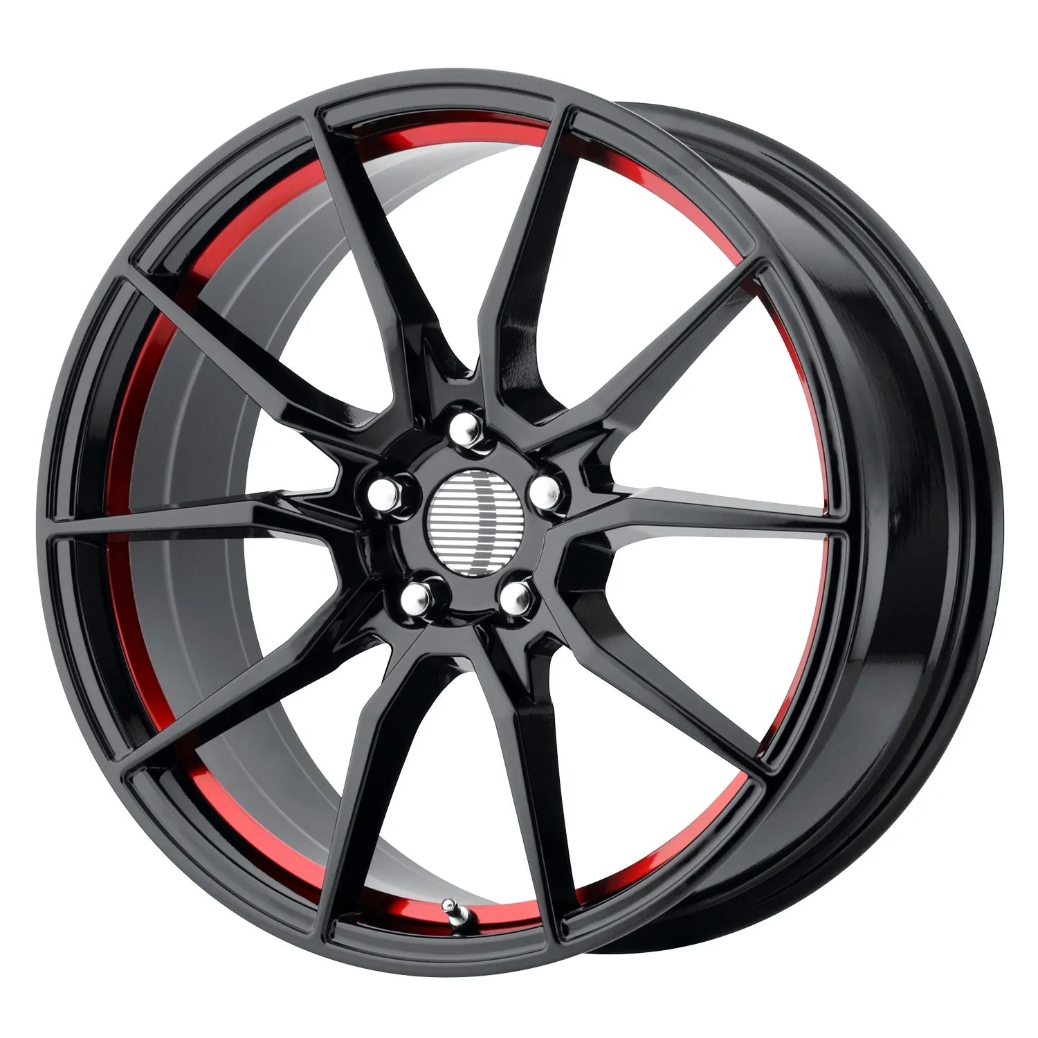 OE Creations 20X10 5X114.30 Pr193 Gloss Black Red Machined (40 mm) Wheel Rim