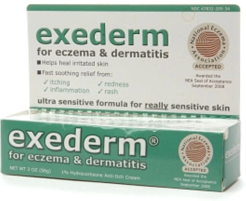 Exederm Flare Control Cream for Eczema & Dermatitis 2 oz (Pack of 3)