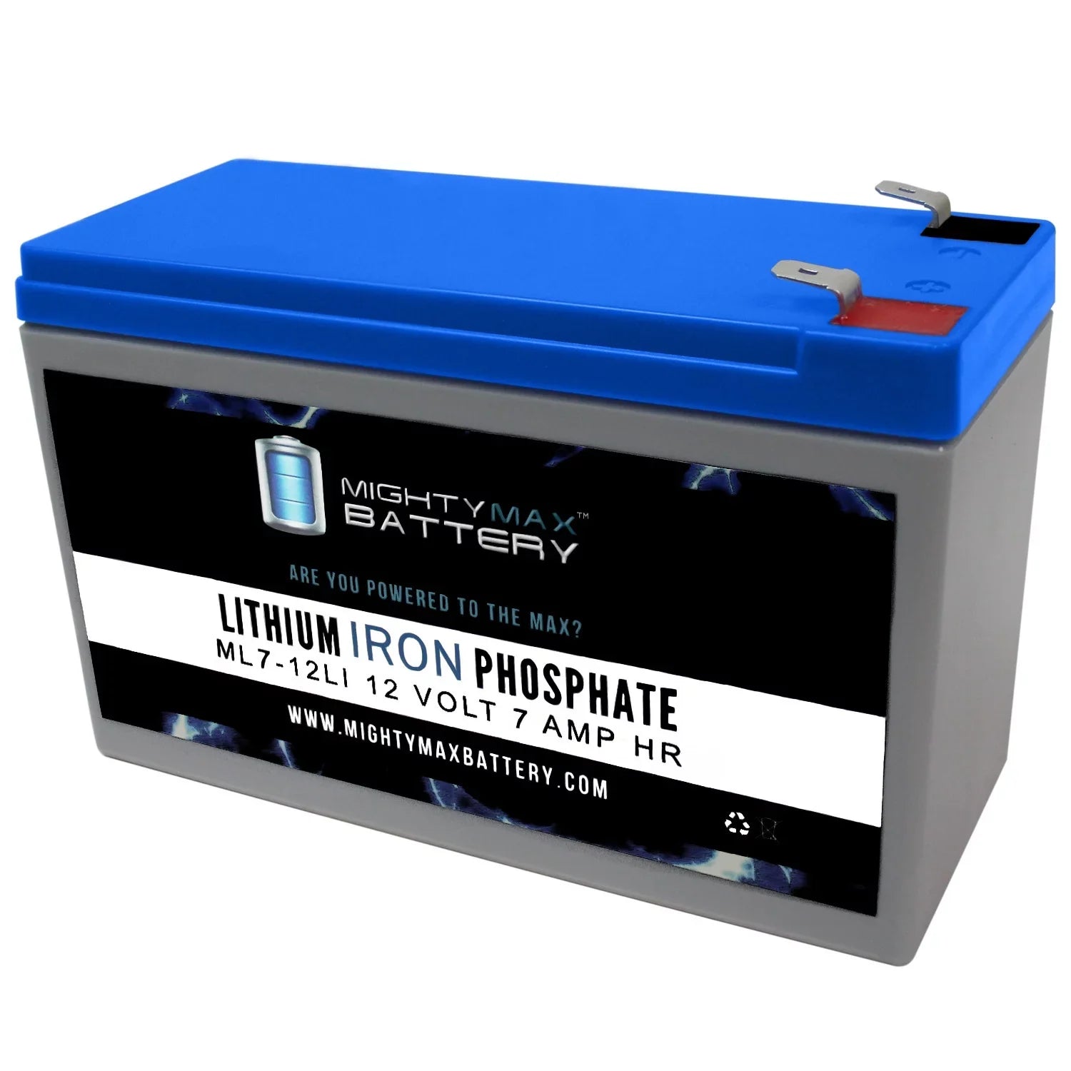 12V 7AH Lithium Replacement Battery for MarCum LX-5 3-Color Flasher