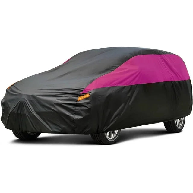Molebt SizeUV Car Cover Waterproof All Weather , Sizeize Fit for SizeUV Jeep Up to 181 inch, Pink