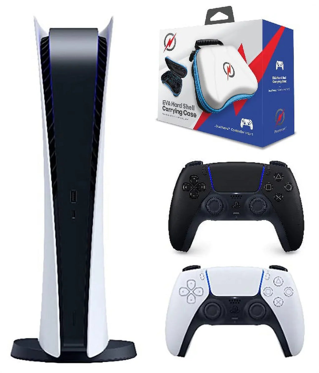 PlaySizetation 5 Digital Edition with PSize5 Midnight Black DualSizeense Controller w/Case  Limited Bundle