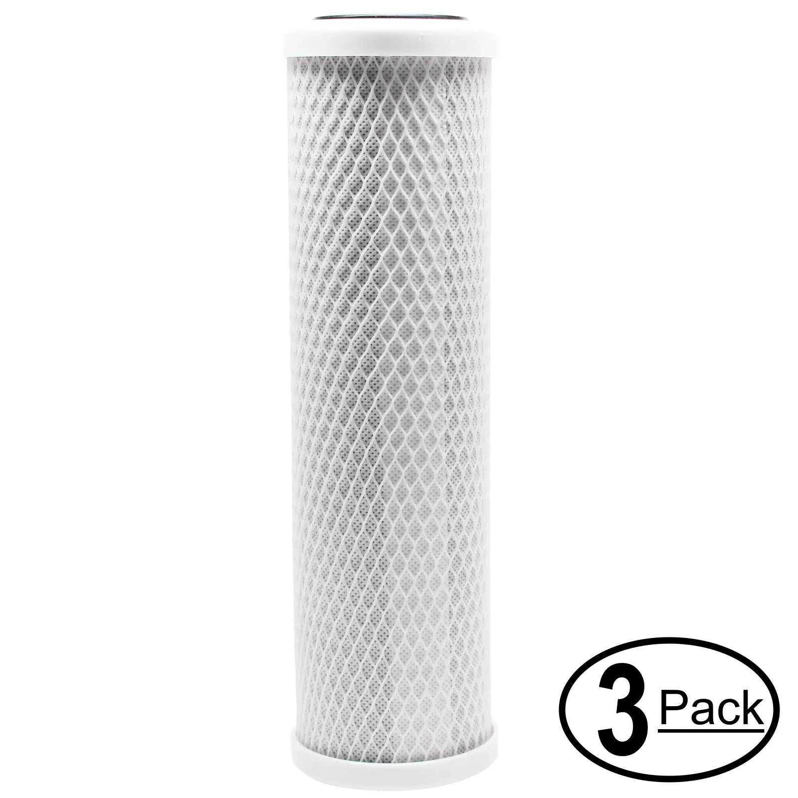 3-Pack Compatible with AquaFX Bar-50-CB Activated Carbon Block Filter - Universal 10 inch Filter for AquaFX The AquaFX Barracuda RO/DI - Denali Pure Brand