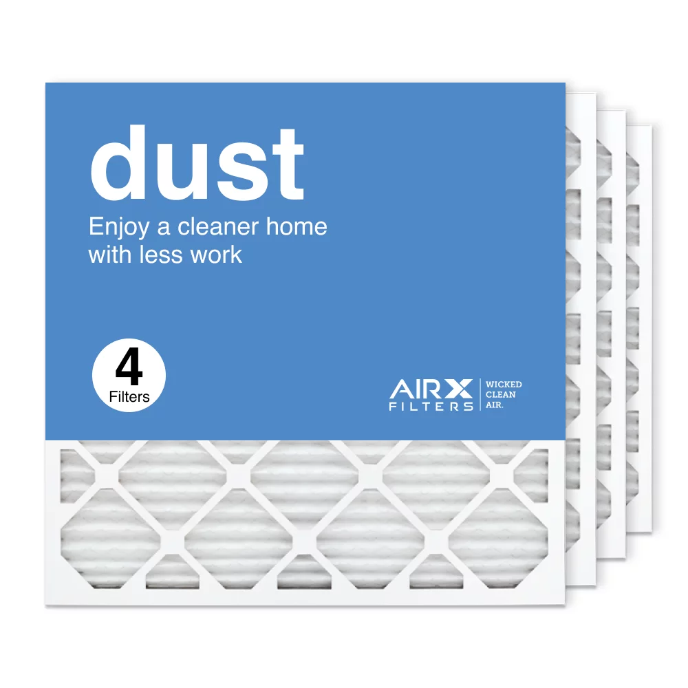 AIRx Filters 24x24x1 Air Filter MERV 8 Pleated HVAC AC Furnace Air Filter, Dust 4-Pack Made in the USizeA