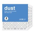 AIRx Filters 24x24x1 Air Filter MERV 8 Pleated HVAC AC Furnace Air Filter, Dust 4-Pack Made in the USizeA