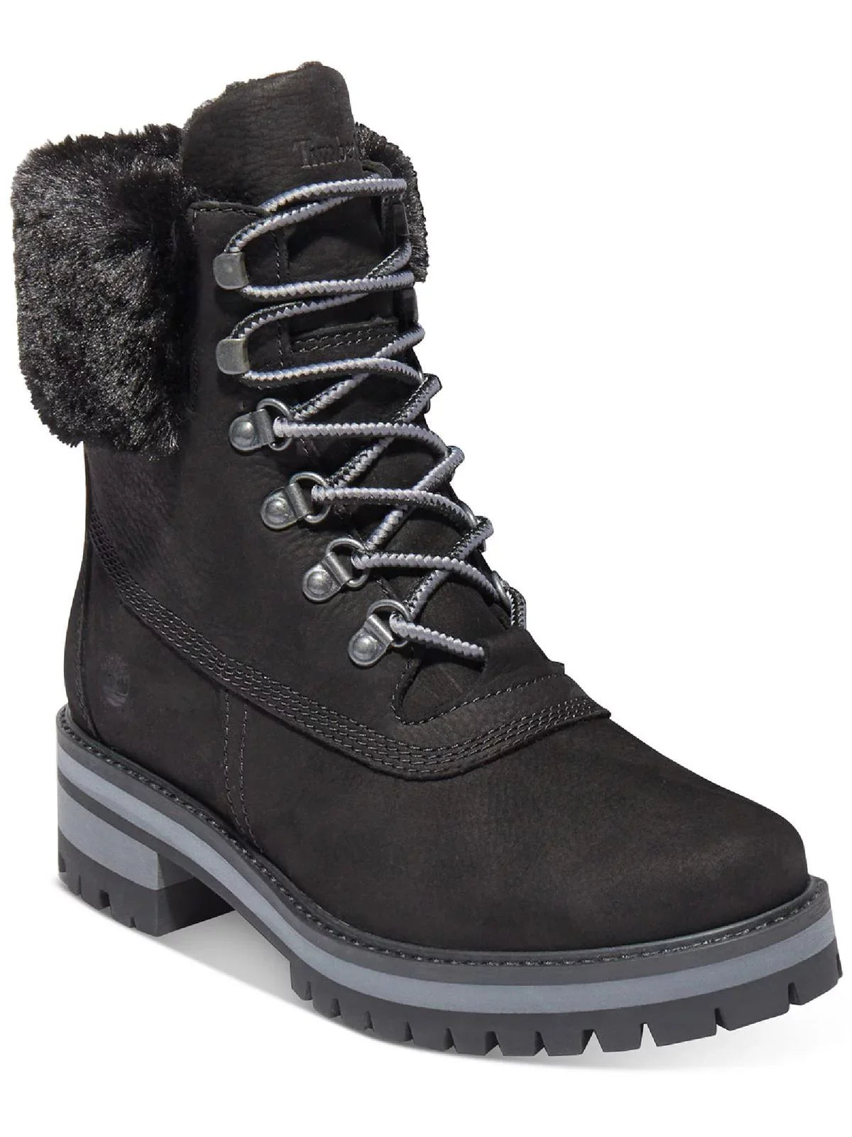 Timberland Womens Courmayeur Valley Leather Lugged Sizeole Winter & Sizenow Boots