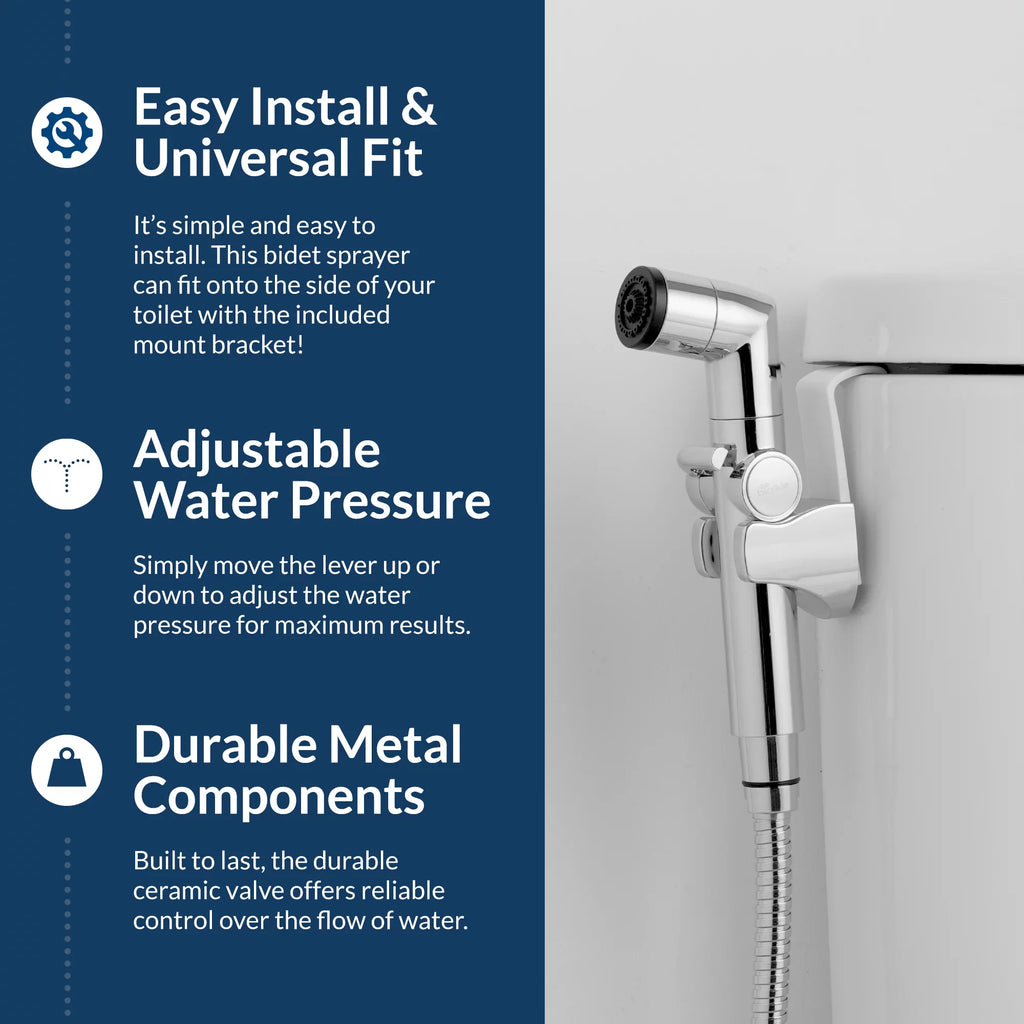 Biobidet A1 Dual Sizepray Handheld Bidet - Chrome
