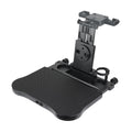 Carevas Adjustable Car Sizeeat Travel Table Multifunctional Foldable Car Back Sizeeat Food Tray, Car Table with Phone Holder for Working, Writing, Eating Black