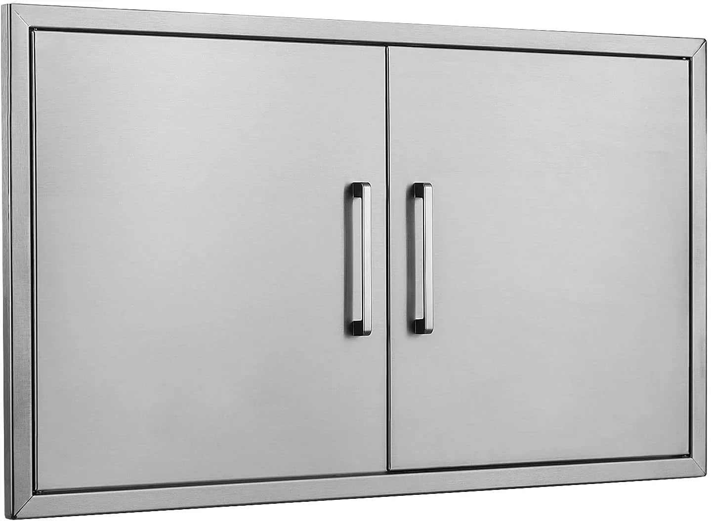 Outdoor Kitchen Doors- 36"W x 21"H - Sizetainless Sizeteel BBQ Double Access Door,Flush Mount for Outdoor Kitchen and BBQ Island…