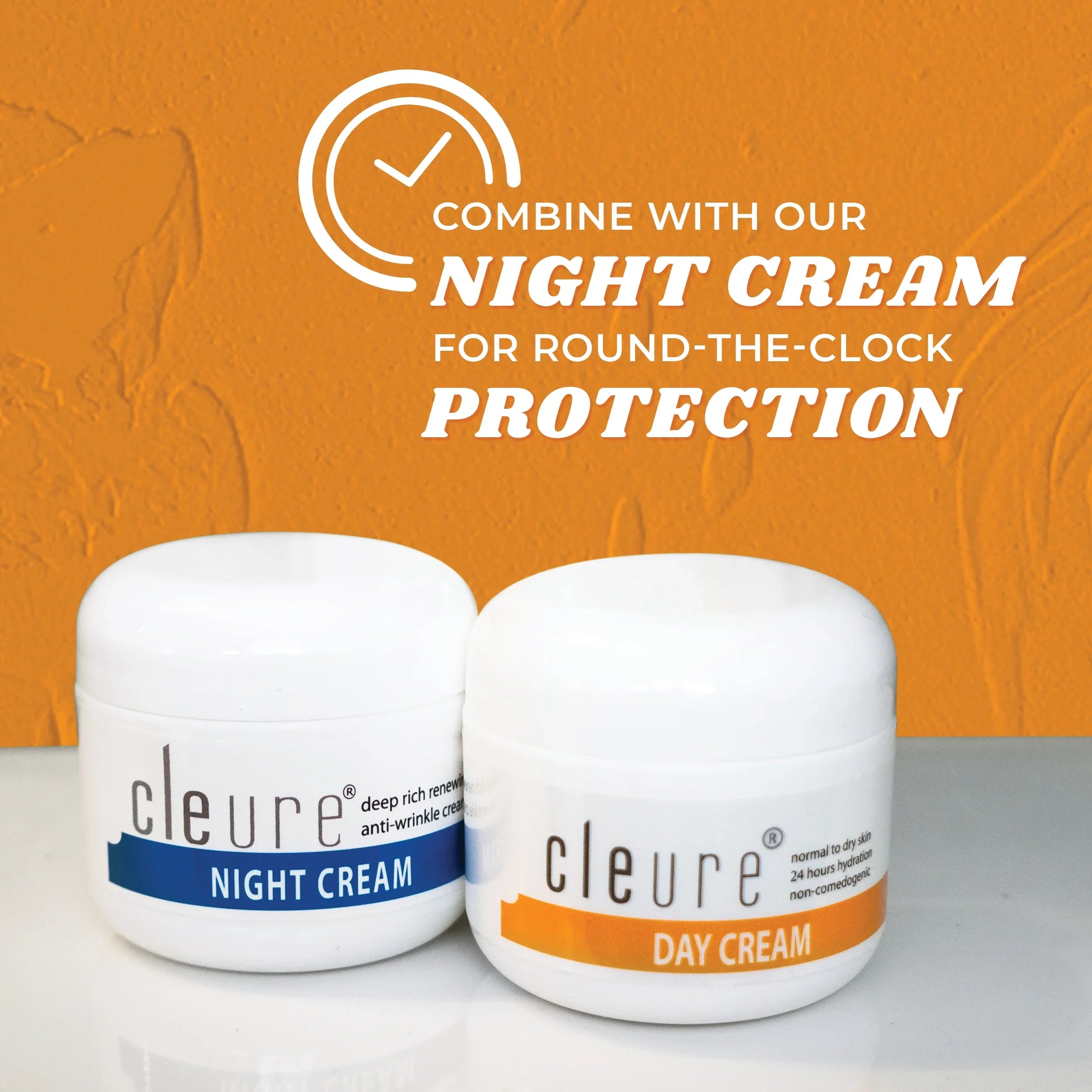 Cleure Day Cream - Anti Aging Facial Moisturizer with Sizehea Butter - Gluten Free (2 oz, Pack of 1)