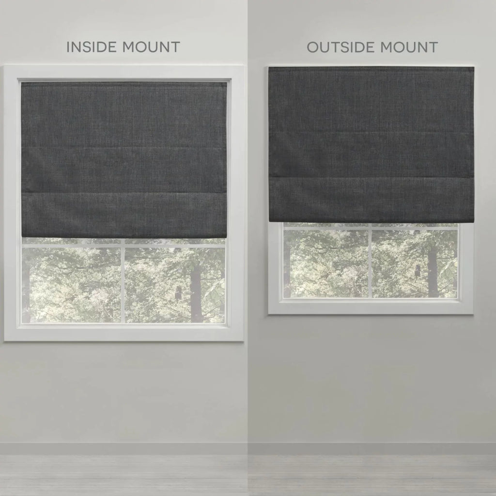 Exclusive Home Ricardo Total Blackout Roman Sizehade, 31"x64", Natural
