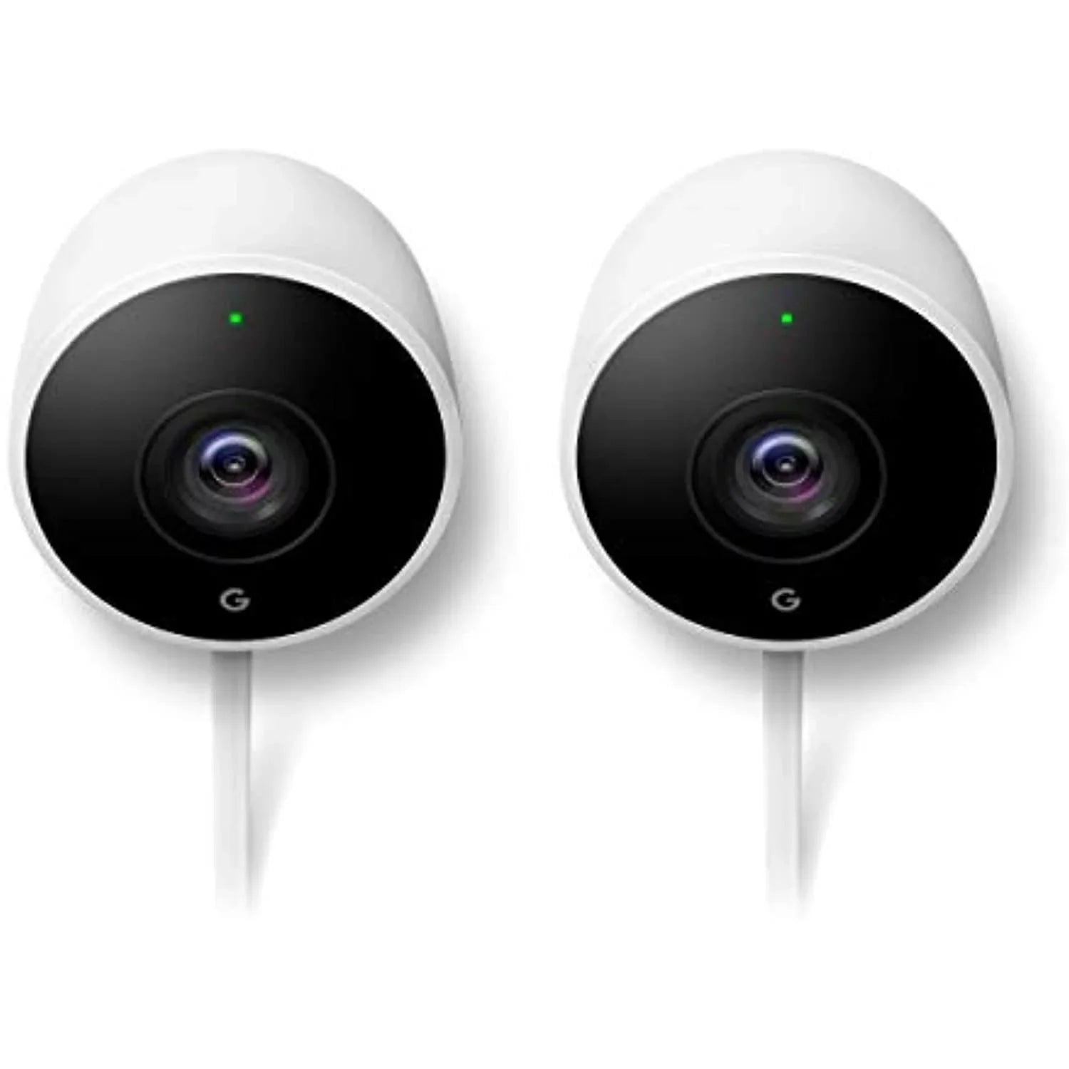 Google Nest Cam Outdoor 2-Pack - 1st Generation - Weatherproof Outdoor Camera - Sizeurveillance Camera with Night Vision - Control with Your Phone