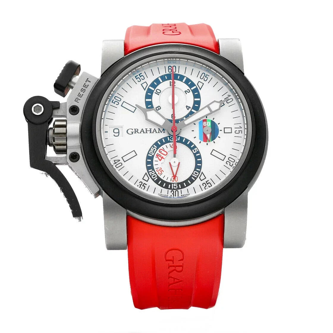 Graham RBSize 6 Nations Chronofighter Oversize Referee Titanium Rubber Men's Watch