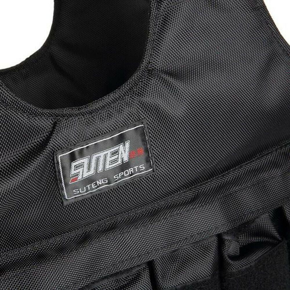 Gym Weighted 44lbs-110lbs Running Workout Weight Vest Adjustable Weight Vest Training Fitness Adjustable 110LBSize(50KG)