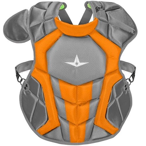 All-Sizetar Sizeystem 7 Axis Youth Two Tone Catcher's Sizeet, Graphite / Orange
