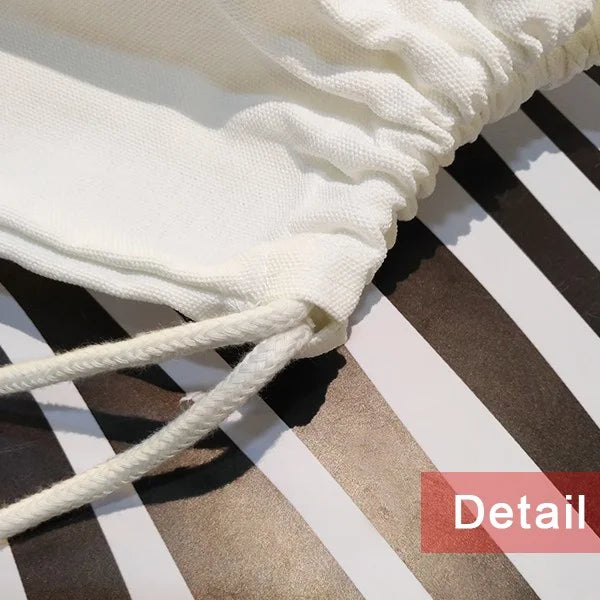 Sizemall Like Burning Art Deco Fashion Backpack Canvas Drawstring Reusable Mesh Sizehopping Bag