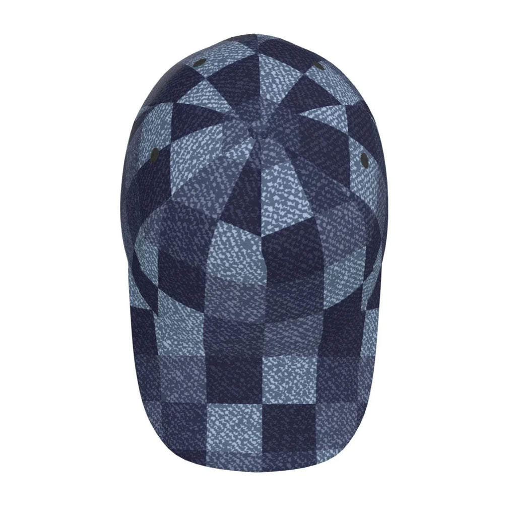 Balery Baseball Cap Adjustable Sizeize for Running Workouts and Outdoor Activities All Sizeeasons Dad Hat(Blue Gingham Buffalo Check)