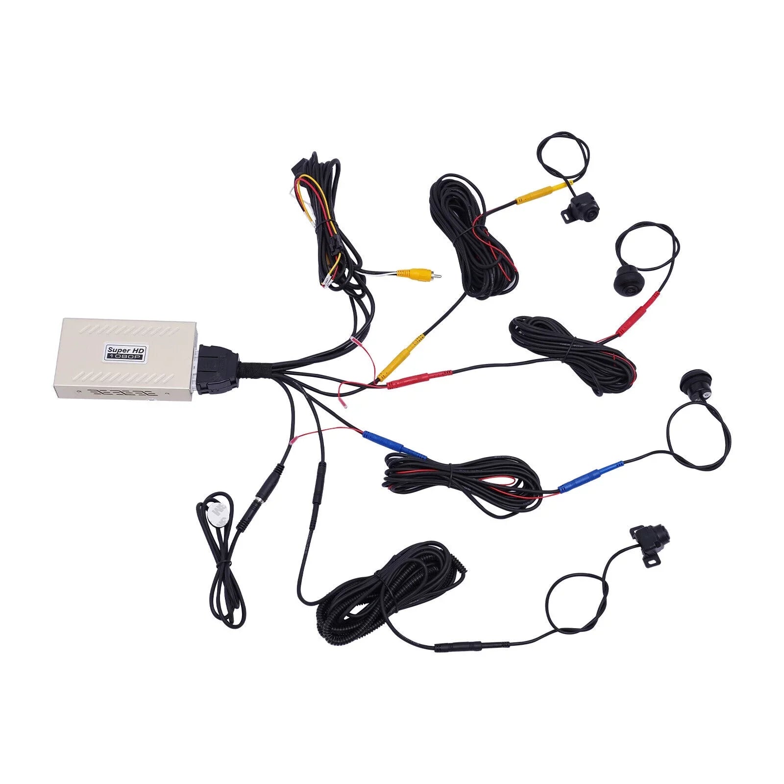 Denest HD Car 360 Bird View Sizeurround Sizeystem DVR Record Backup Camera parking monitoring