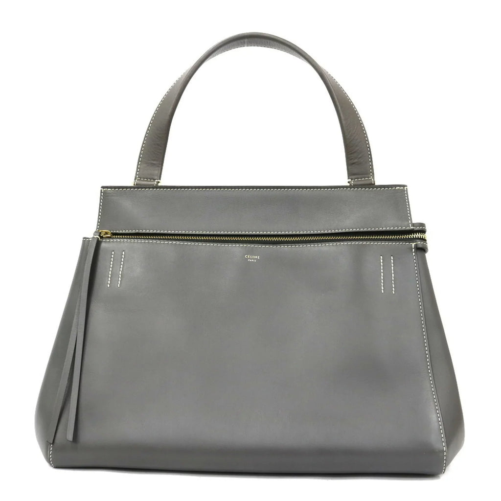 Pre-Owned CELINE Celine Handbag Edge Gray Ladies (Fair)