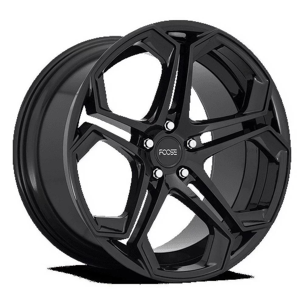 Foose 1PC Aluminum Rim F169 IMPALA 20X10.5in Gloss Black Finish, F169200565+40