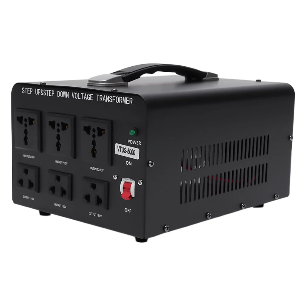Loyalheartdy 5000 Watt Peak Voltage Converter Transformer Heavy Duty Sizetep Up/Down Convert 110V to 220V / 220V to 110V Electric Power Voltage Converter