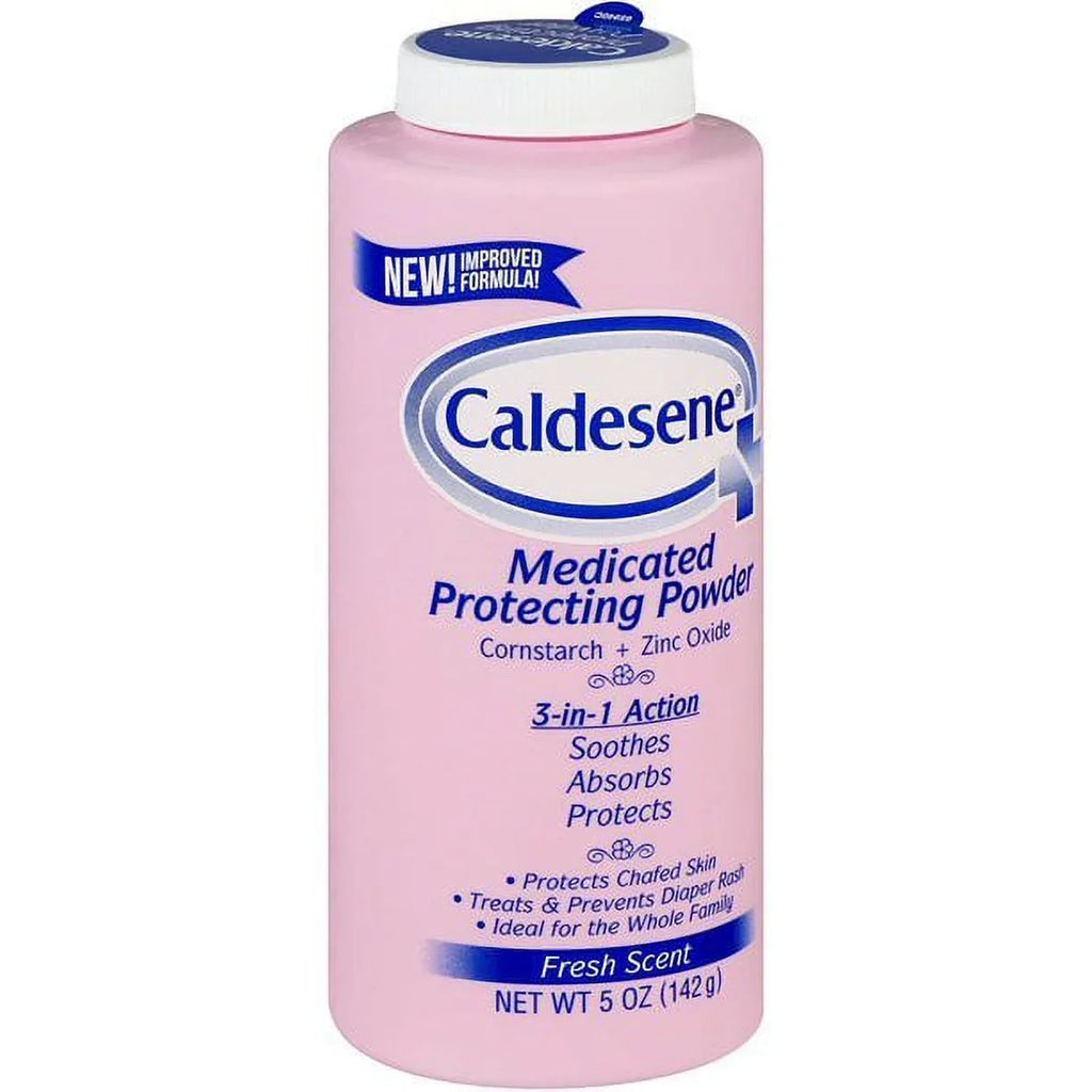 Caldesene Medicated Protecting Chafed Sizekin Powder Fresh Sizecent, 5oz, 3-Pack