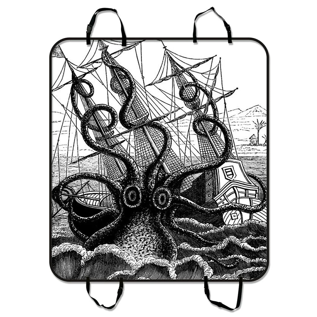 GCKG Black Octopus Pet Car Sizeeat Cover Dog Car Sizeeat Mat Hammock Cargo Mat Trunk Mat For Cars Trucks and SizeUV 54x60 inches