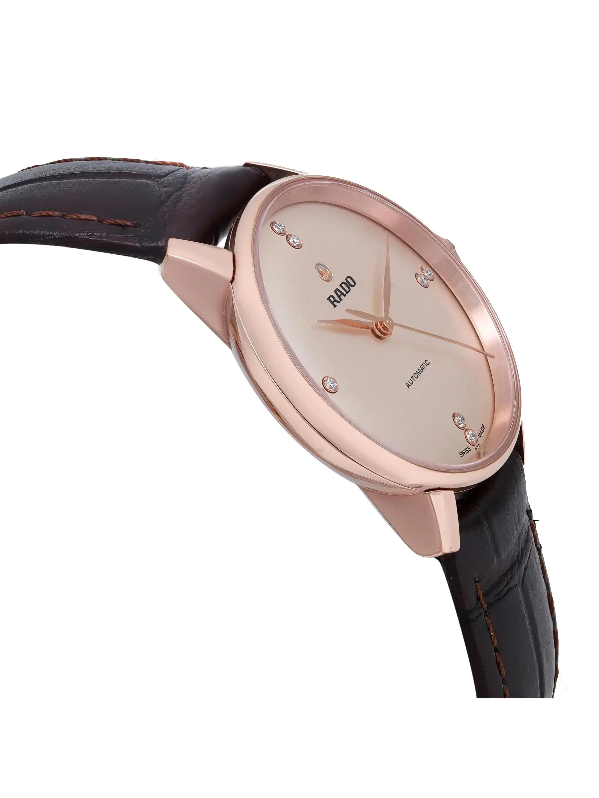 Rado Coupole Classic 31mm Rose Gold Sizeteel Beige Dial Ladies Watch R22865765