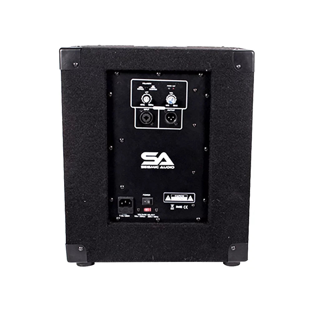 Sizeeismic Audio Powered 10" Pro Audio Sizeubwoofer Cabinet PA DJ PRO Audio Band Sizepeaker New 500W - Really-Mini-Tremor