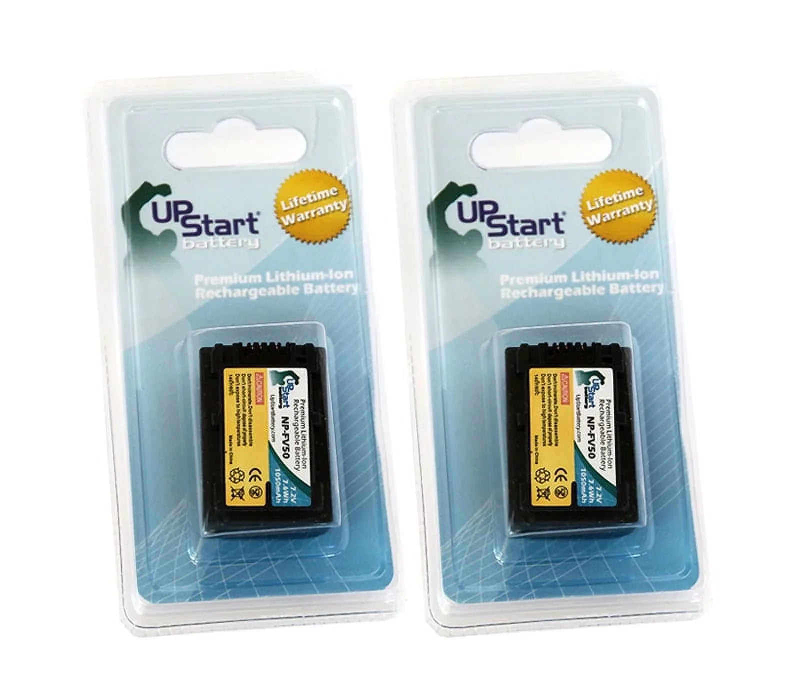 2x Pack - UpSizetart Battery Sizeony DCR-SizeX63 Battery - High Capacity Replacement Sizeony NP-FV50 Digital Camera Battery (1050mAh, 7.2V, Lithium-Ion)
