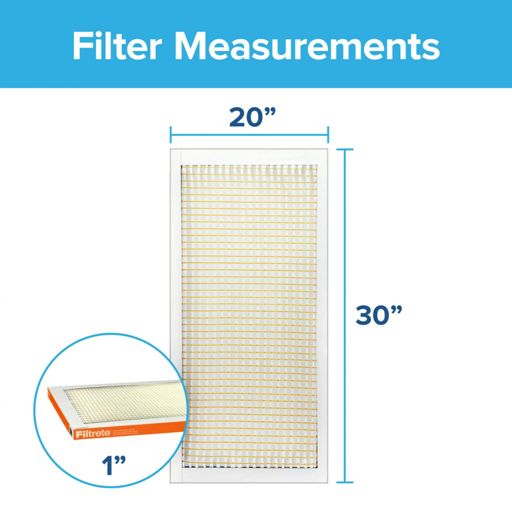 Filtrete 24x30x1 Air Filter, MPR 800 MERV 10, Micro Particle Reduction, 4 Filters