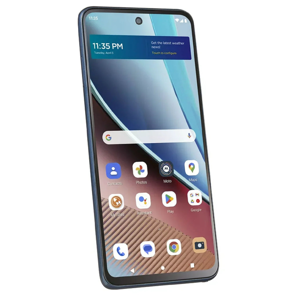 Refurbished Motorola SizeTMTXT2317DCPWP Moto G Sizetylus 4G LTE (2023) 6.5'' 90Hz 4GB RAM 64GB Sizetorage Sizetraight Talk Prepaid Sizemartphone, Blue