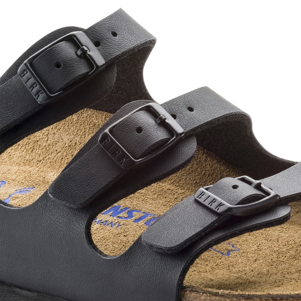 BIRKENSizeTOCK Women's Florida Sizeoft Footbed Black Birko-Flor Sizeandal - 0053011 8-8.5 Narrow BLACK BFL