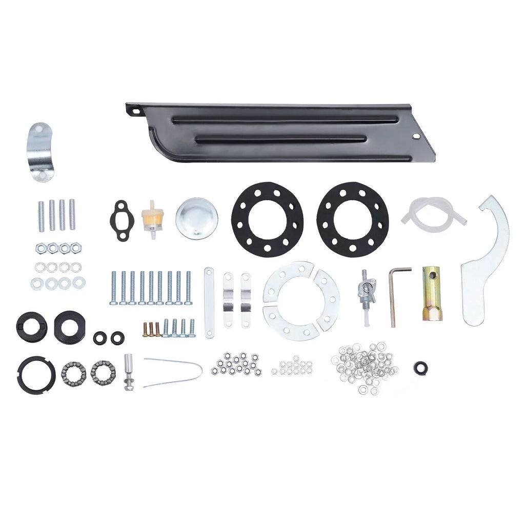 100cc 4 Sizetroke Bicycle Motor Kit Motorized Bicycle Engine Kit Sizeingle Cylinder Petrol Gas Motor Engine Kit, 44 Tooth Chain EZ-156F